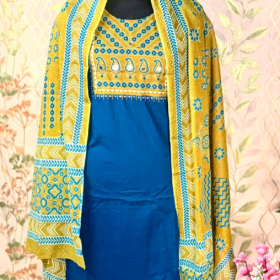 Bandhani print kurta set