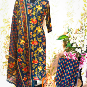 Home Navy Blue color Kurta set