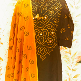 Green colour 3 pieces kurti set (copy)