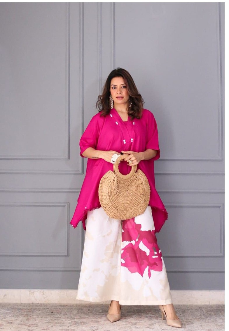 navy blue color kurta set (copy) (copy) Short Pink color Co-ord set