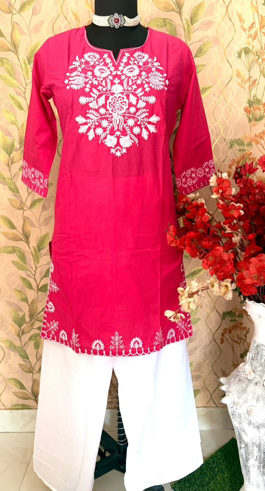 navy blue color kurta set (copy) (copy) Pink color coard set
